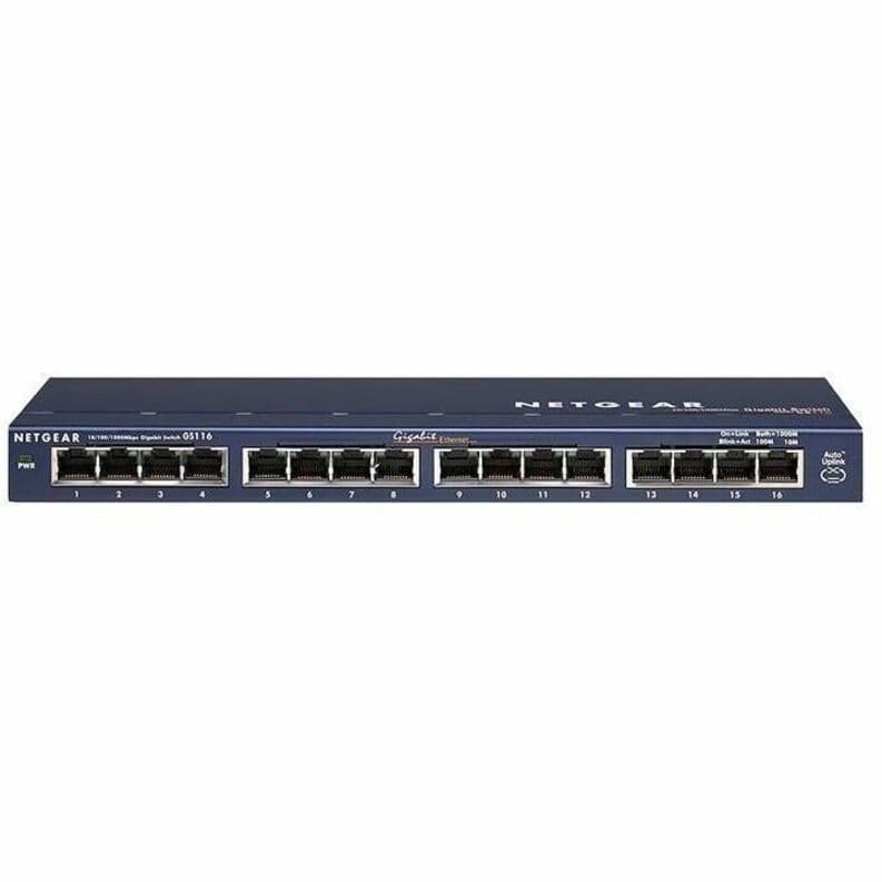 NETGEAR GS116NA 16-port Gigabit unmanaged switch for ProAV and office network expansion