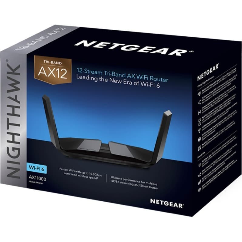 NETGEAR RAX40-100NAS Wi‑Fi 6 desktop router for home networking