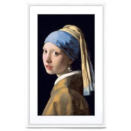 Netgear Meural Canvas II 27 in. smart art frame with white 19x29 frame