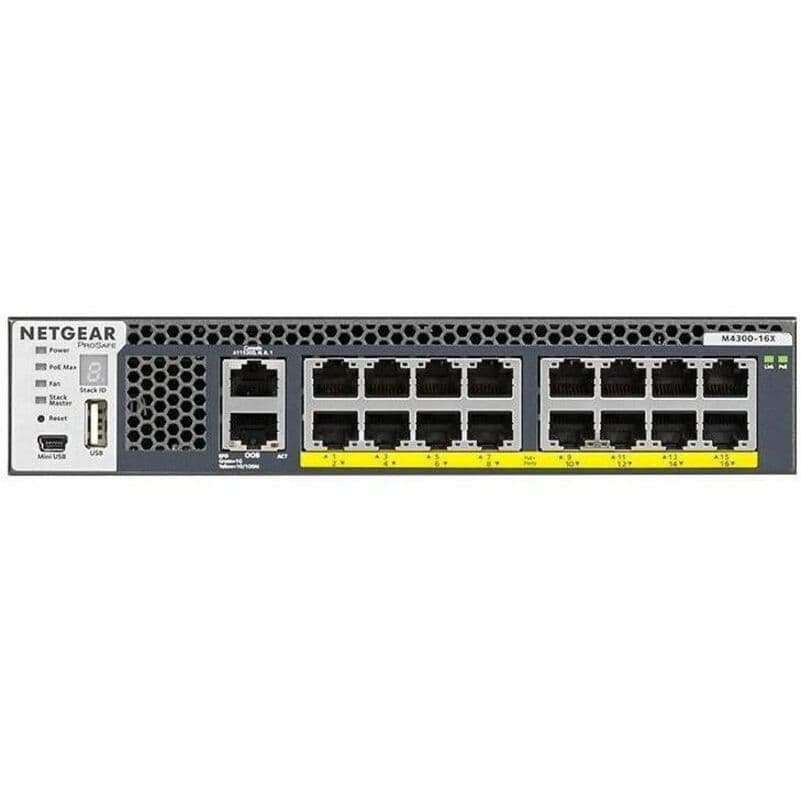 NETGEAR XSM4316PA-100NES M4300-16X managed switch with APS299W PSU support