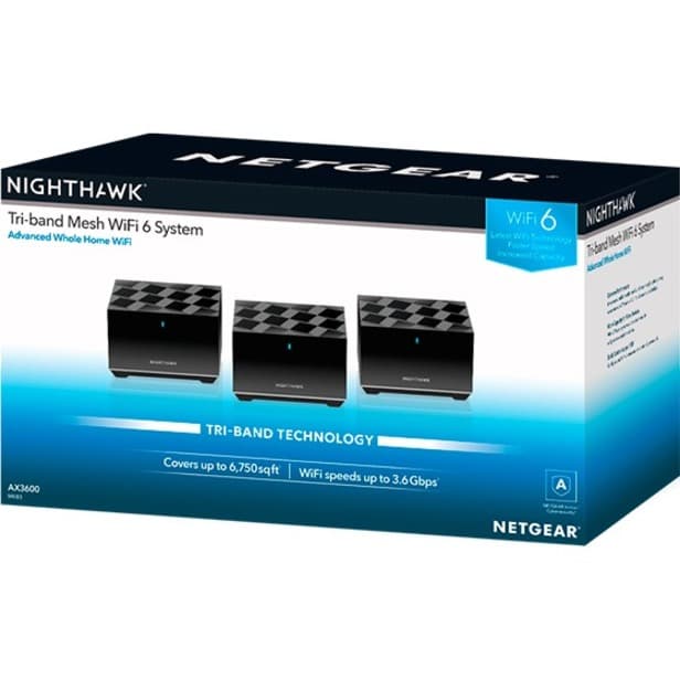 Netgear Nighthawk MK83-100NAS tri-band WiFi 6 mesh router system