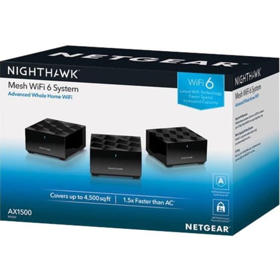 Netgear 4-node EasyMesh Wi-Fi 6 router bundle for whole-home wireless coverage