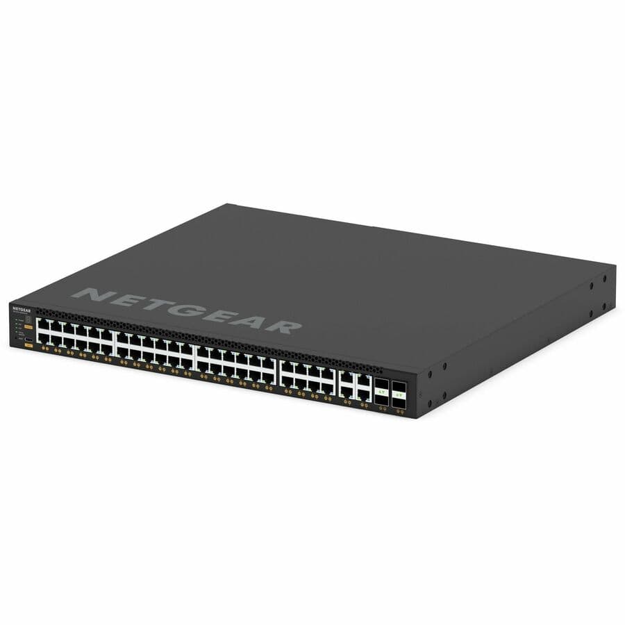 Netgear M4350-44M4X4V managed data center switch with 48 10GbE ports and 4 SFP+ uplink slots