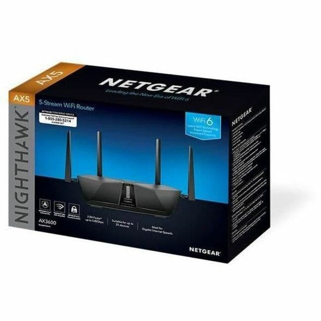 Netgear Nighthawk AX3600 5-stream Wi‑Fi 6 router for high-demand home networks