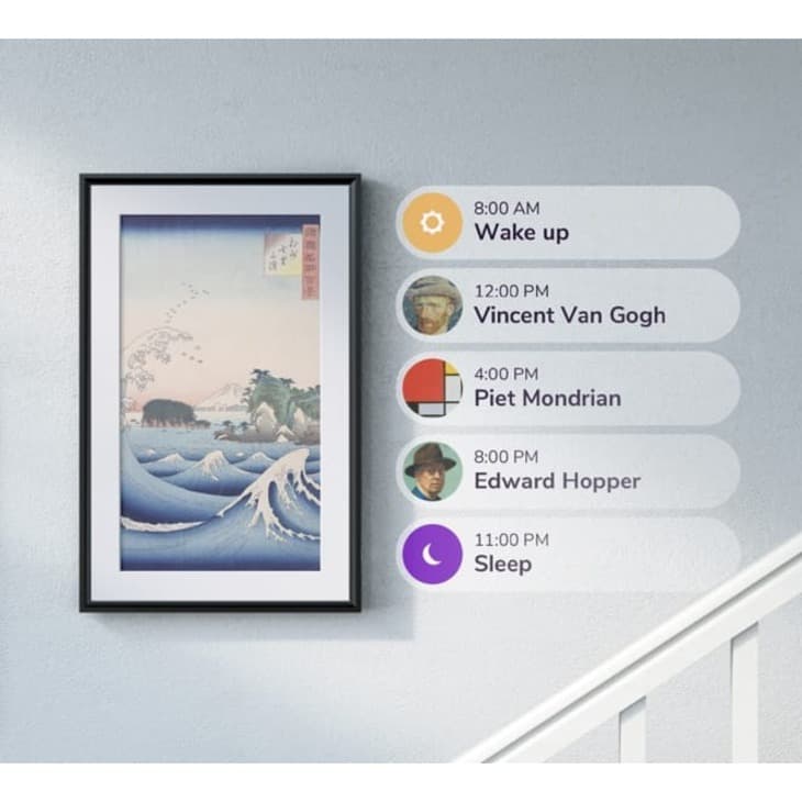 Meural Canvas II 27 inch digital art frame with 19x29 black frame