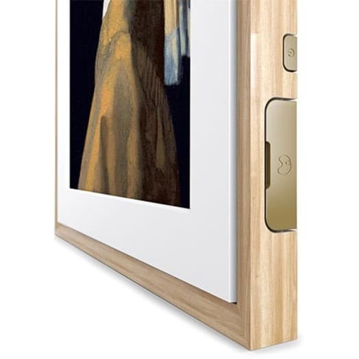 Meural Canvas II smart art frame with 27 inch display and 19 x 29 birch frame