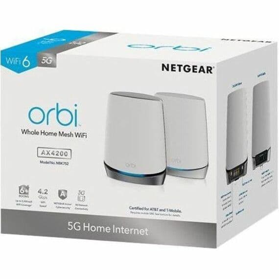 Netgear ORBI 5G WiFi 6 mesh system for cellular-backed wireless coverage