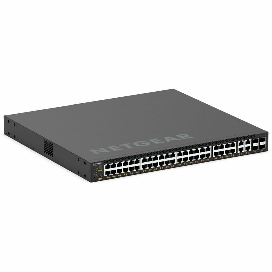 Netgear M4350-44M4X4V managed data center switch with 48 10GbE ports and 4 SFP+ uplink slots