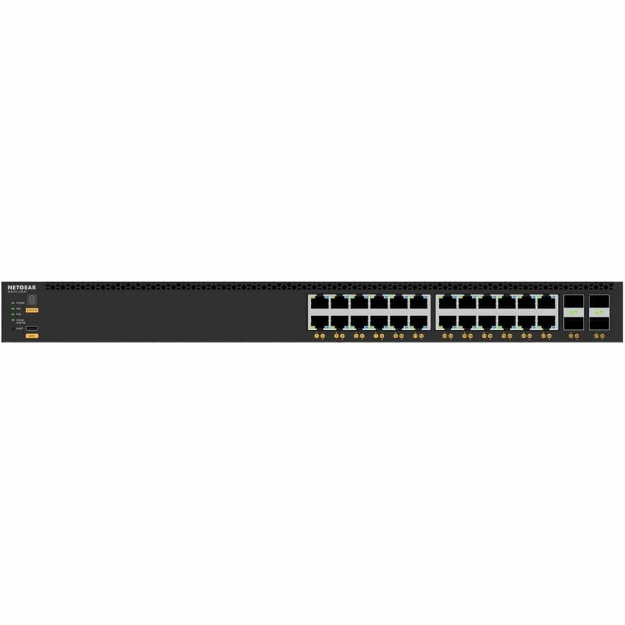 Netgear M4350-24X4V managed data center switch with 24 ports and 4 SFP+ uplinks