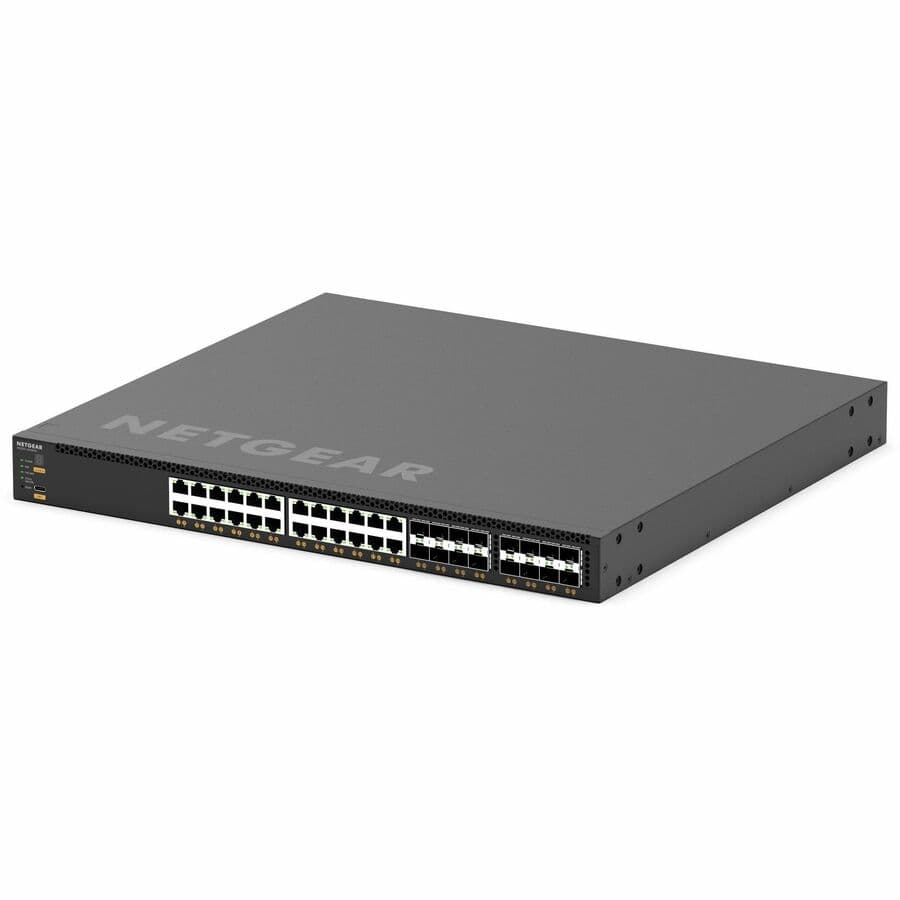 Netgear M4350-32F8V managed 10GbE data center switch with 32 ports and 8 SFP+ uplinks