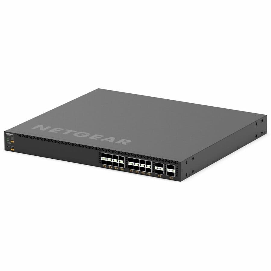 Netgear M4350-16V4C TAA managed data center switch with 16 ports, 10GbE, and 1U rack-mount design