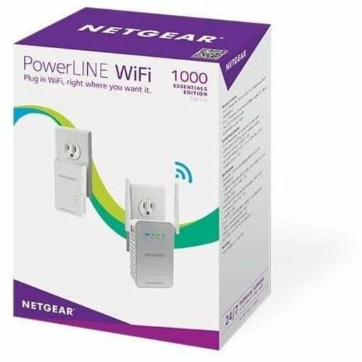 Netgear PowerLINE WiFi 1000 compact powerline adapter with Gigabit Ethernet port