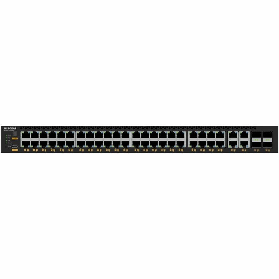 Netgear M4350-44M4X4V managed data center switch with 48 10GbE ports and 4 SFP+ uplink slots