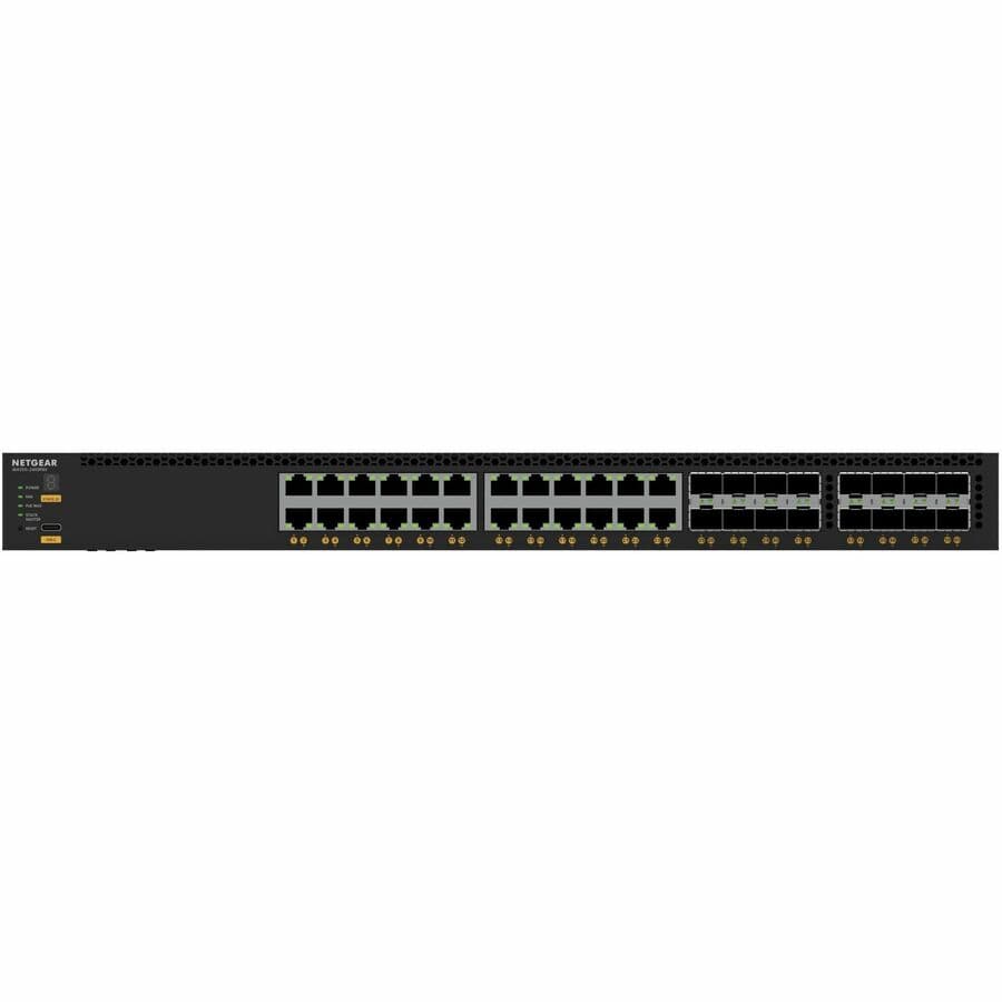 Netgear M4350-32F8V managed 10GbE data center switch with 32 ports and 8 SFP+ uplinks