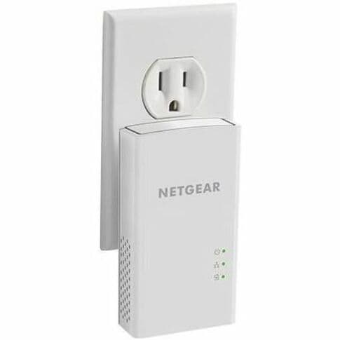 Netgear POWERLINE 1200 single-port Gigabit Ethernet powerline adapter in compact design