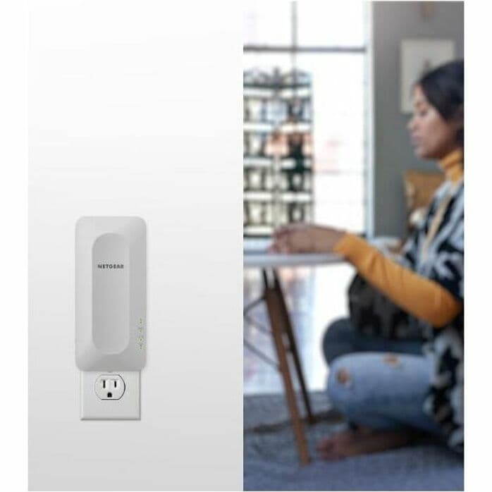Netgear EAX14 AX1800 WiFi 6 wall-plug mesh extender for expanding wireless coverage