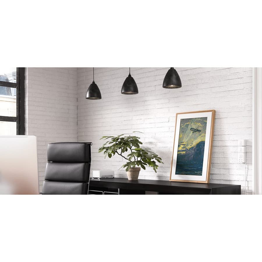 Netgear Meural Canvas II 27 in. smart art frame with walnut Winslow frame