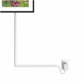 Netgear Meural II swivel mount in black for organized wall-mounted display installation