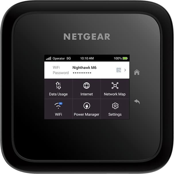 NETGEAR Nighthawk M6 MR6150 5G Wi‑Fi 6 mobile hotspot router with Gigabit Ethernet