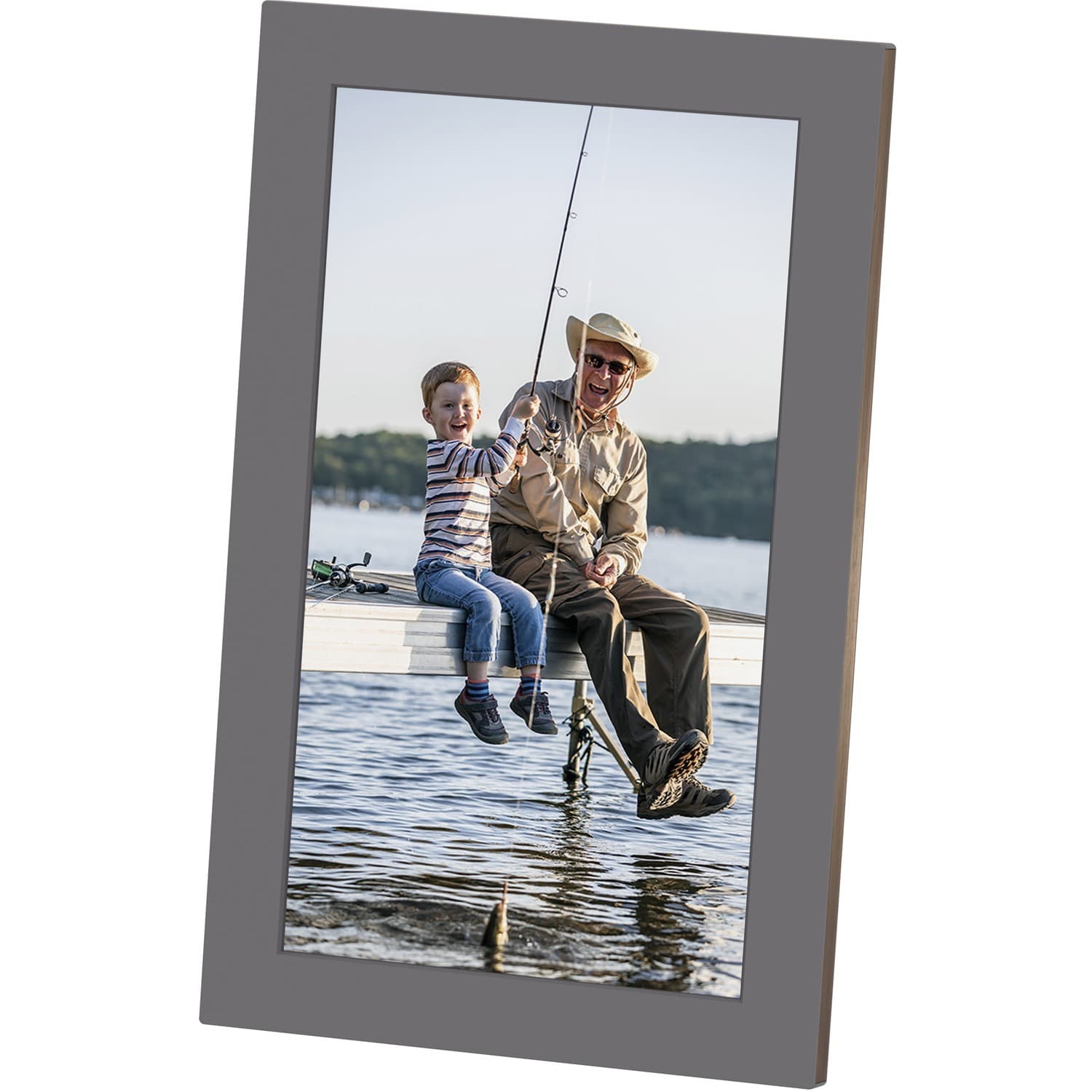 Netgear Meural WiFi digital photo frame displaying art on a 15.6-inch screen