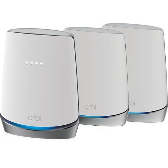 Netgear Orbi WiFi 6 DOCSIS 3.1 cable modem bundle for whole-home mesh coverage