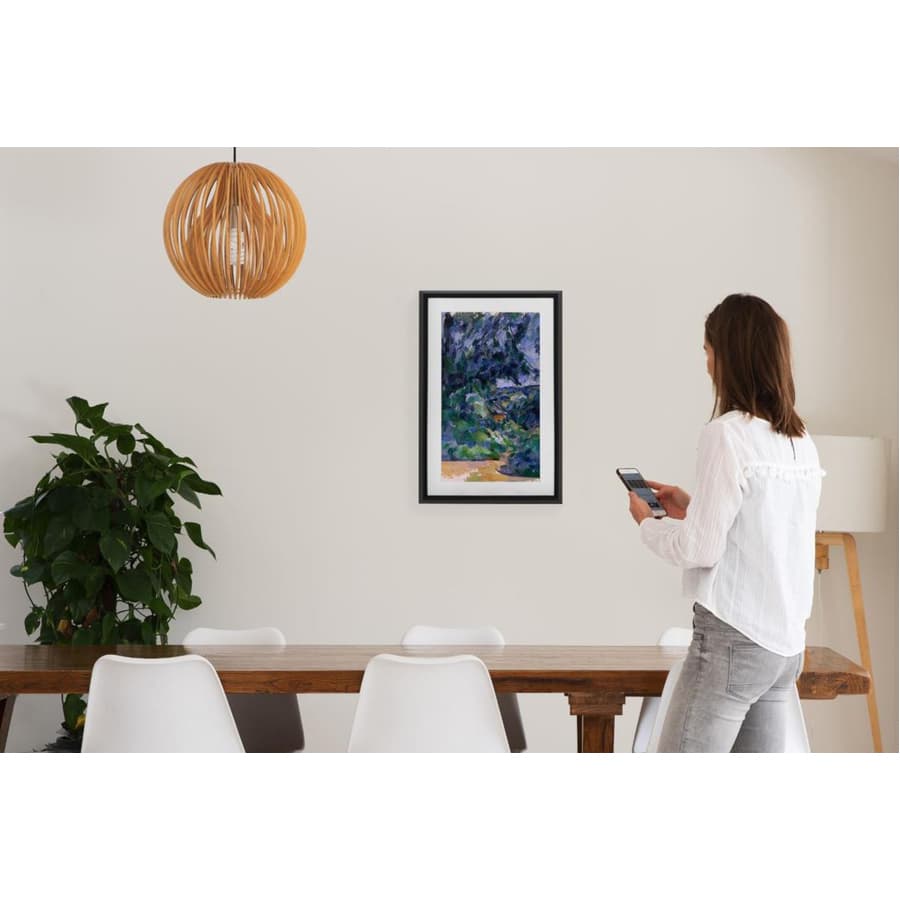Netgear Meural Canvas II 27 in. smart art frame with white 19x29 frame