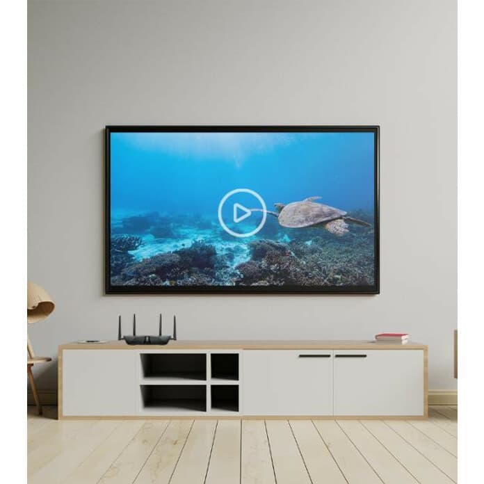 Netgear RAX43 AX4200 Wi‑Fi 6 router with external antennas and gigabit Ethernet ports