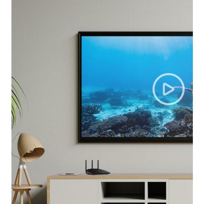 Netgear AX1800 WiFi 6 router desktop unit with dual-band wireless and Gigabit Ethernet ports