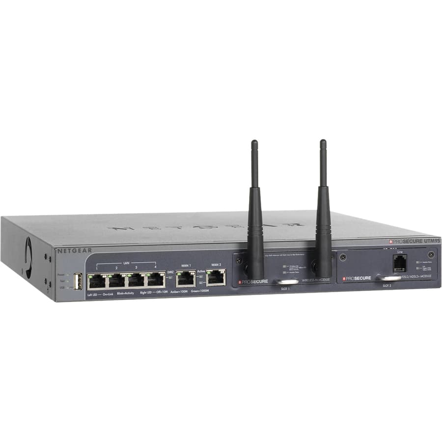 Netgear ProSecure UTM9S-100NAS Gigabit RJ45 UTM Appliance | WAN LAN DMZ