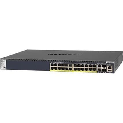 NETGEAR M4300-28G-POE+ GSM4328PB 28-Port 1U Switch | Layer 3, Rack Mount