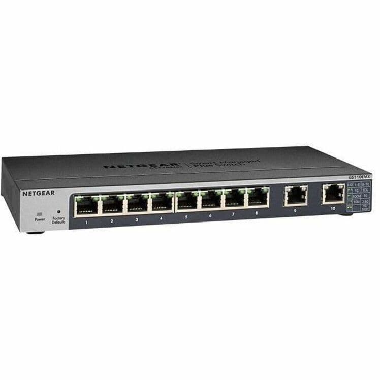 Netgear ProAV GS110EMX 8-Port Gigabit Switch | Managed, Rack Mount
