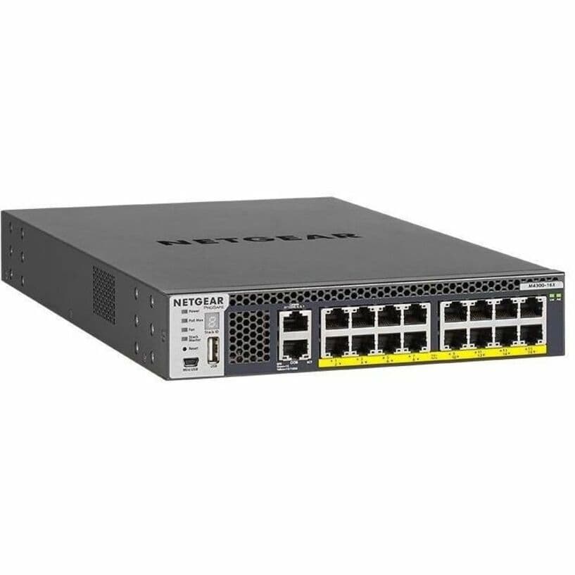 NETGEAR M4300-16X 16-Port Managed Switch, APS600W PSU | 10G, Enterprise