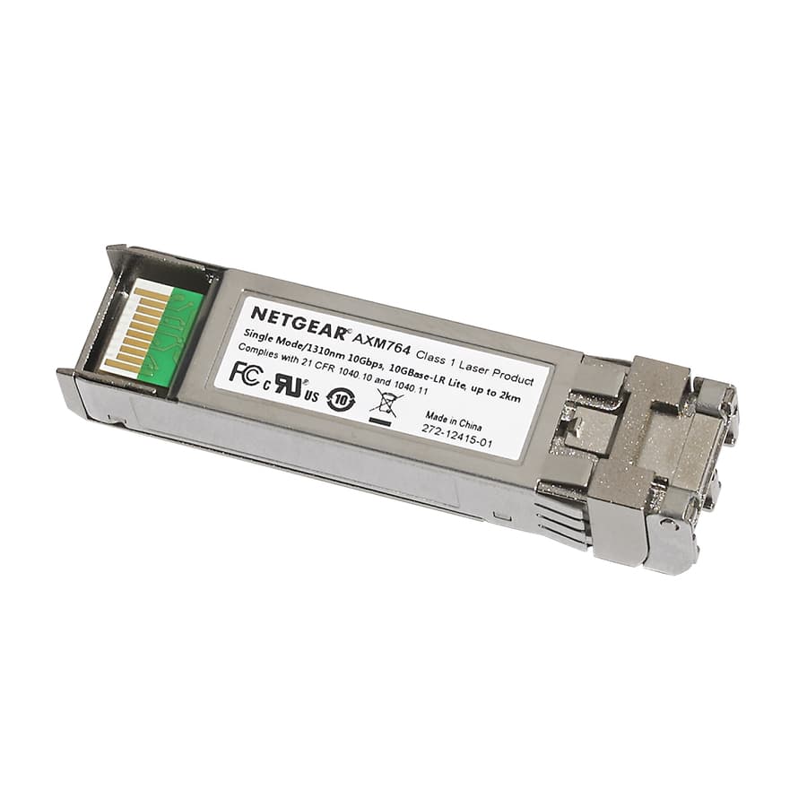 NETGEAR AXM764-10000S 10GBASE-LR SFP+ transceiver with LC connector for single-mode fiber