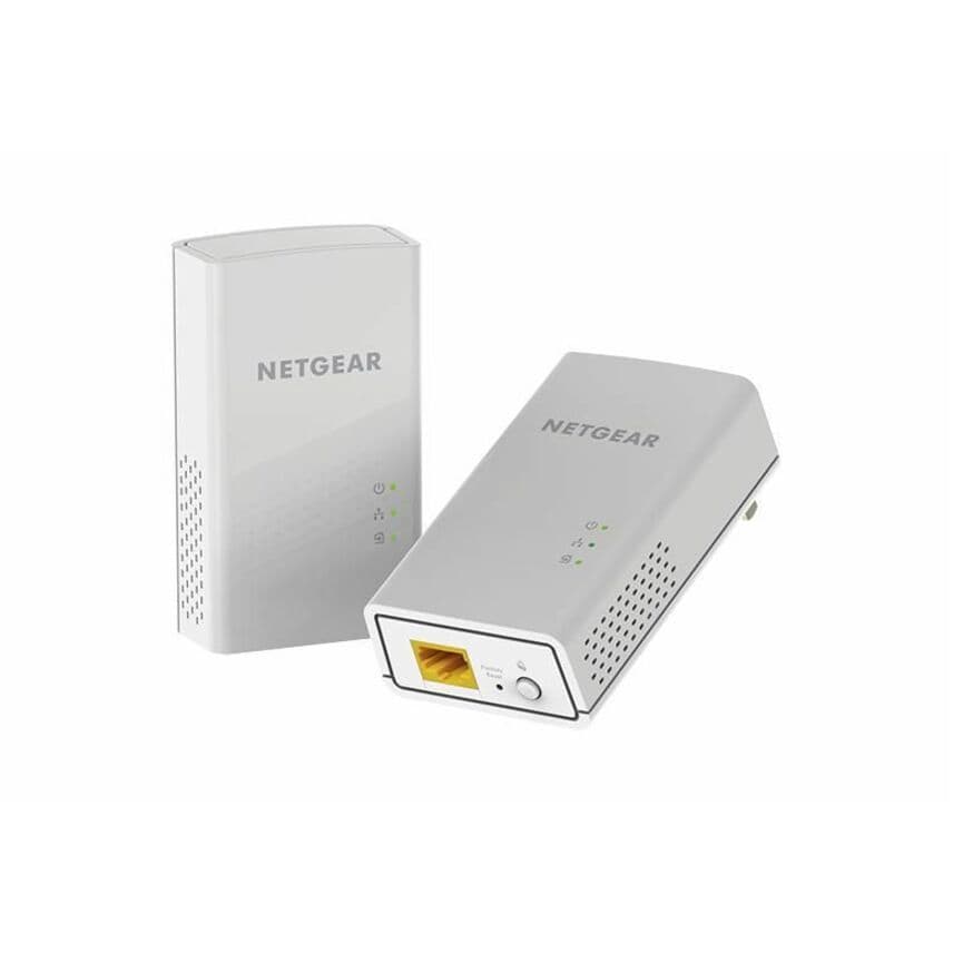 Netgear POWERLINE 1200 single-port Gigabit Ethernet powerline adapter in compact design