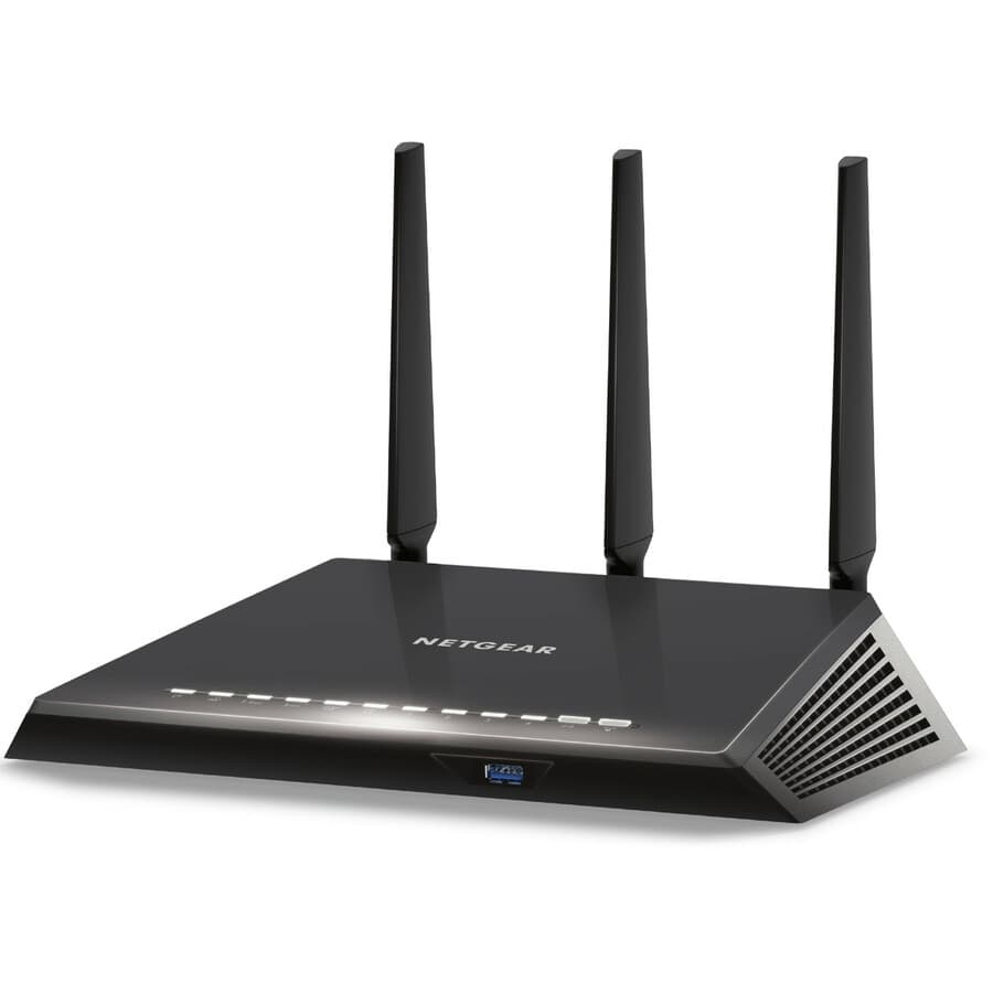 NETGEAR Nighthawk AC2600 Smart WiFi Router R7450 desktop router with dual-band gigabit Ethernet