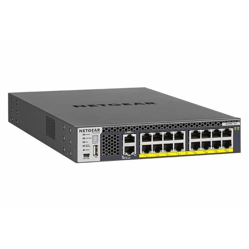 NETGEAR XSM4316PA-100NES M4300-16X managed switch with APS299W PSU support