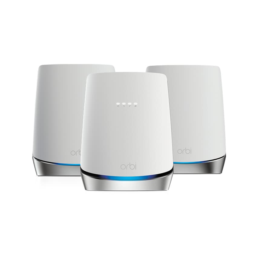 Netgear Orbi WiFi 6 DOCSIS 3.1 cable modem bundle for whole-home mesh coverage