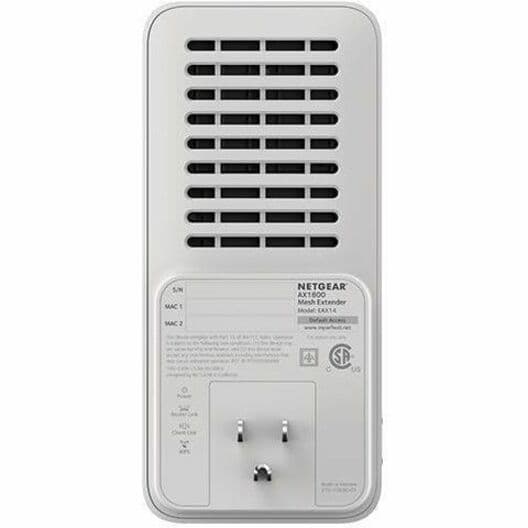 Netgear EAX14 AX1800 WiFi 6 wall-plug mesh extender for expanding wireless coverage
