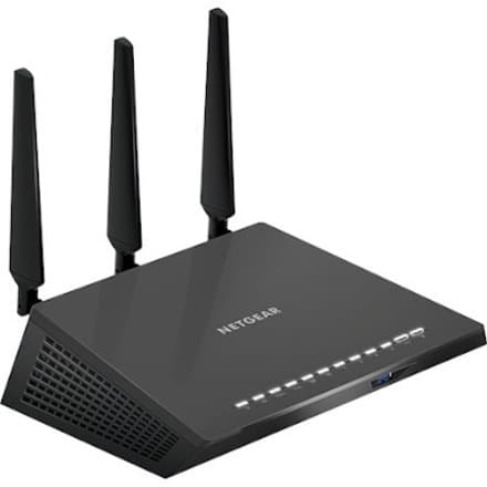 NETGEAR Nighthawk AC2600 Smart WiFi Router R7450 desktop router with dual-band gigabit Ethernet