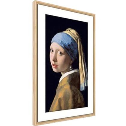 Meural Canvas II smart art frame with 27 inch display and 19 x 29 birch frame