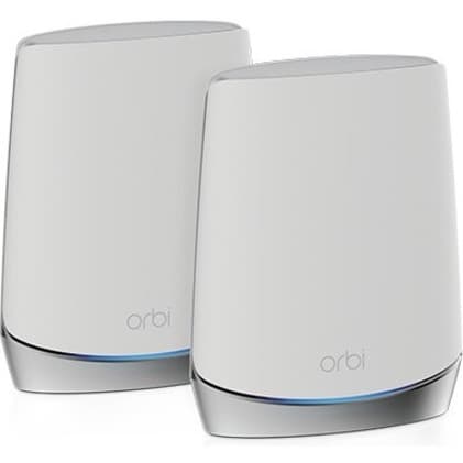 Netgear Orbi RBK752 Wi-Fi 6 tri-band mesh router system with desktop design