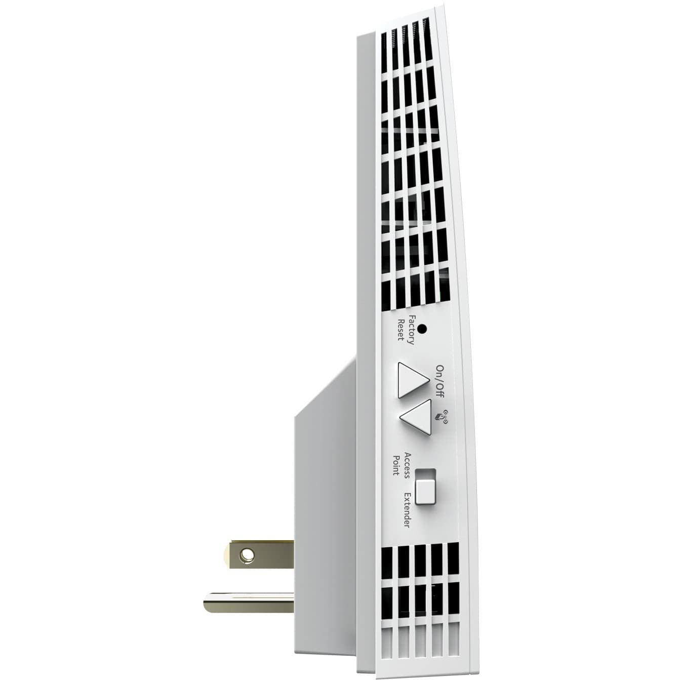 Netgear EX6400 AC1900 WiFi range extender with plug-in wall design and Gigabit Ethernet port