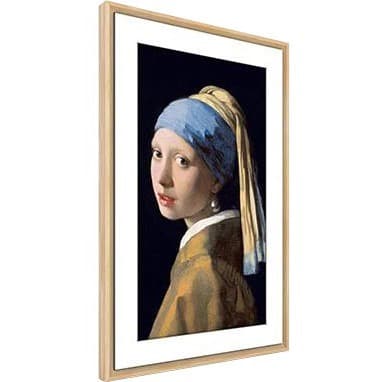 Meural Canvas II smart art frame with 27 inch display and 19 x 29 birch frame