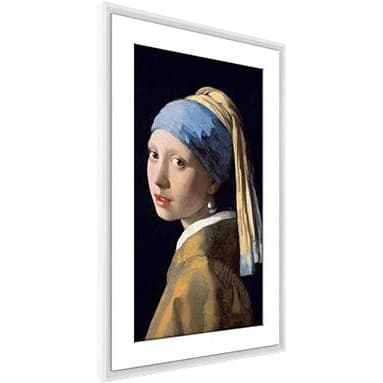 Netgear Meural Canvas II 27 in. smart art frame with white 19x29 frame