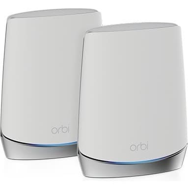 Netgear Orbi RBK752 Wi-Fi 6 tri-band mesh router system with desktop design