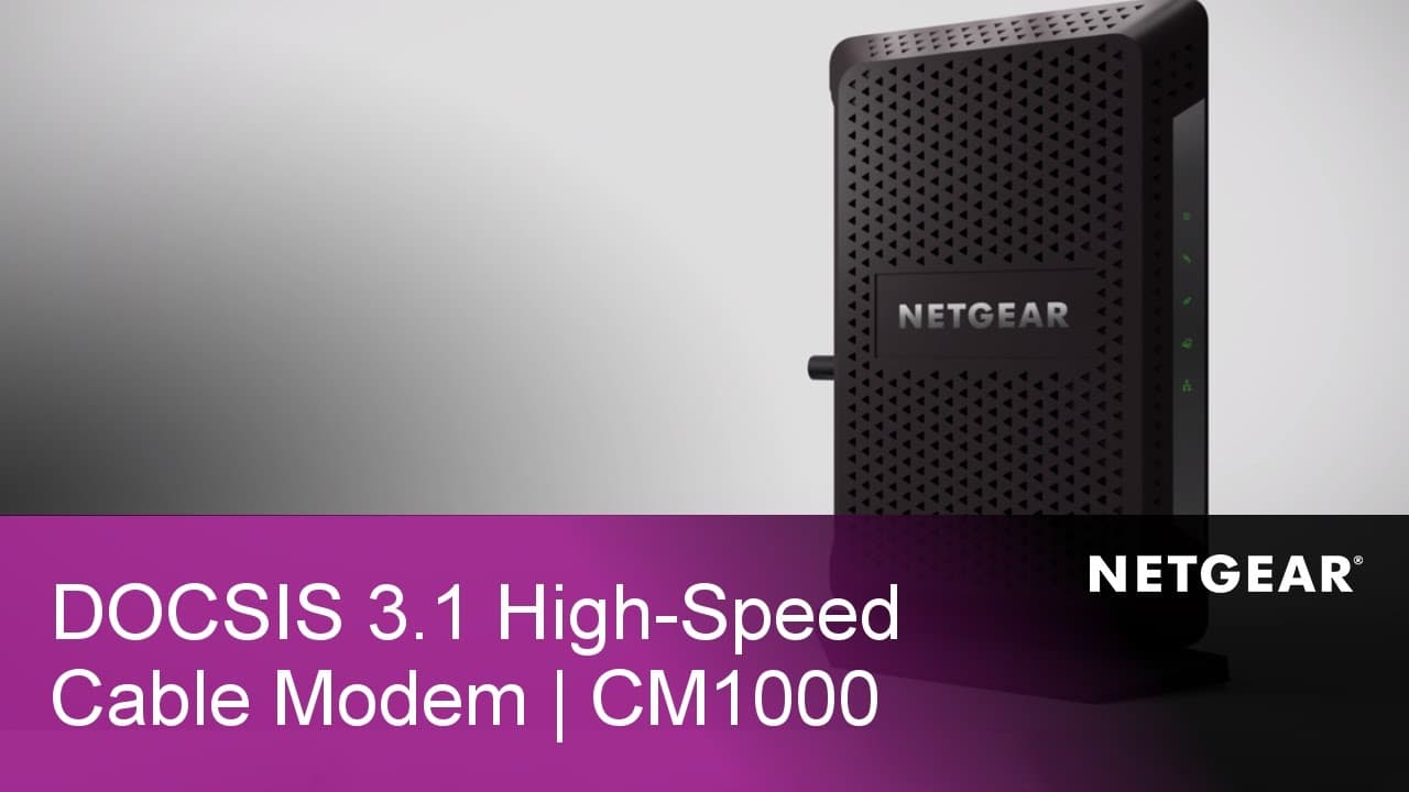 NETGEAR CM1000 Ultra High-Speed DOCSIS 3.1 Gigabit Cable Modem
