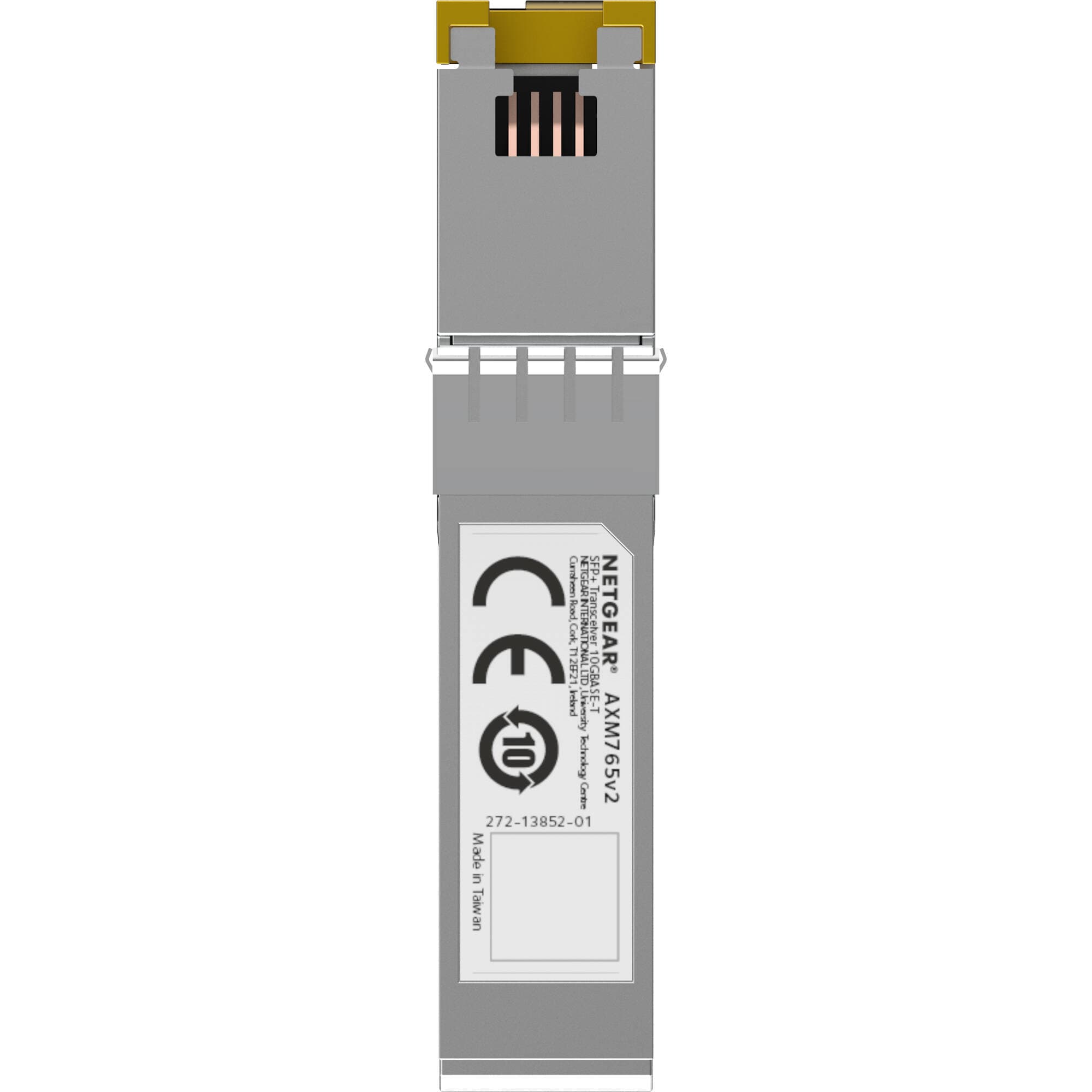 10GBASE-T SFP+ transceiver for 10 GbE copper networking with RJ-45 connectivity