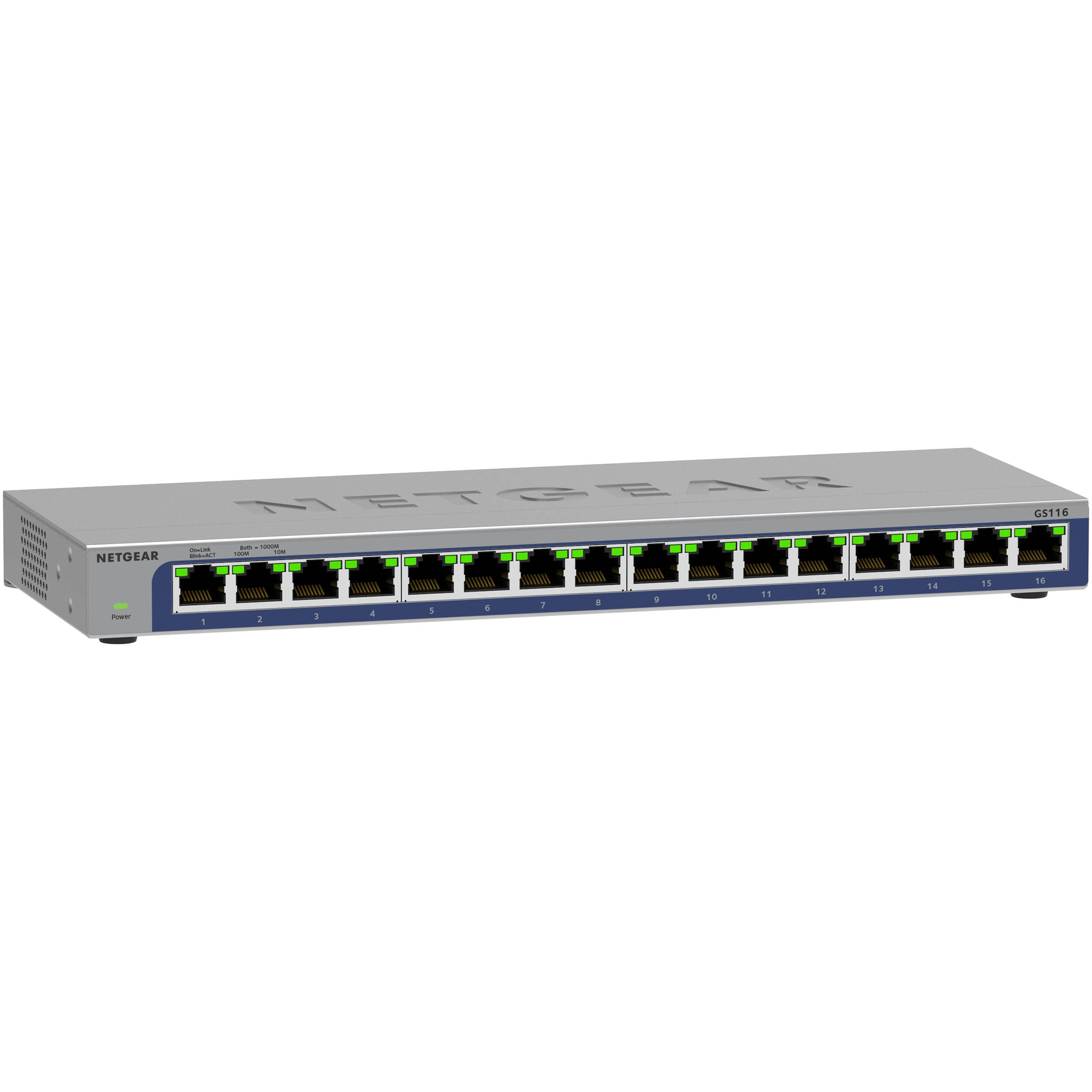 Netgear GS116-300NAS 16-port Gigabit Ethernet unmanaged desktop switch