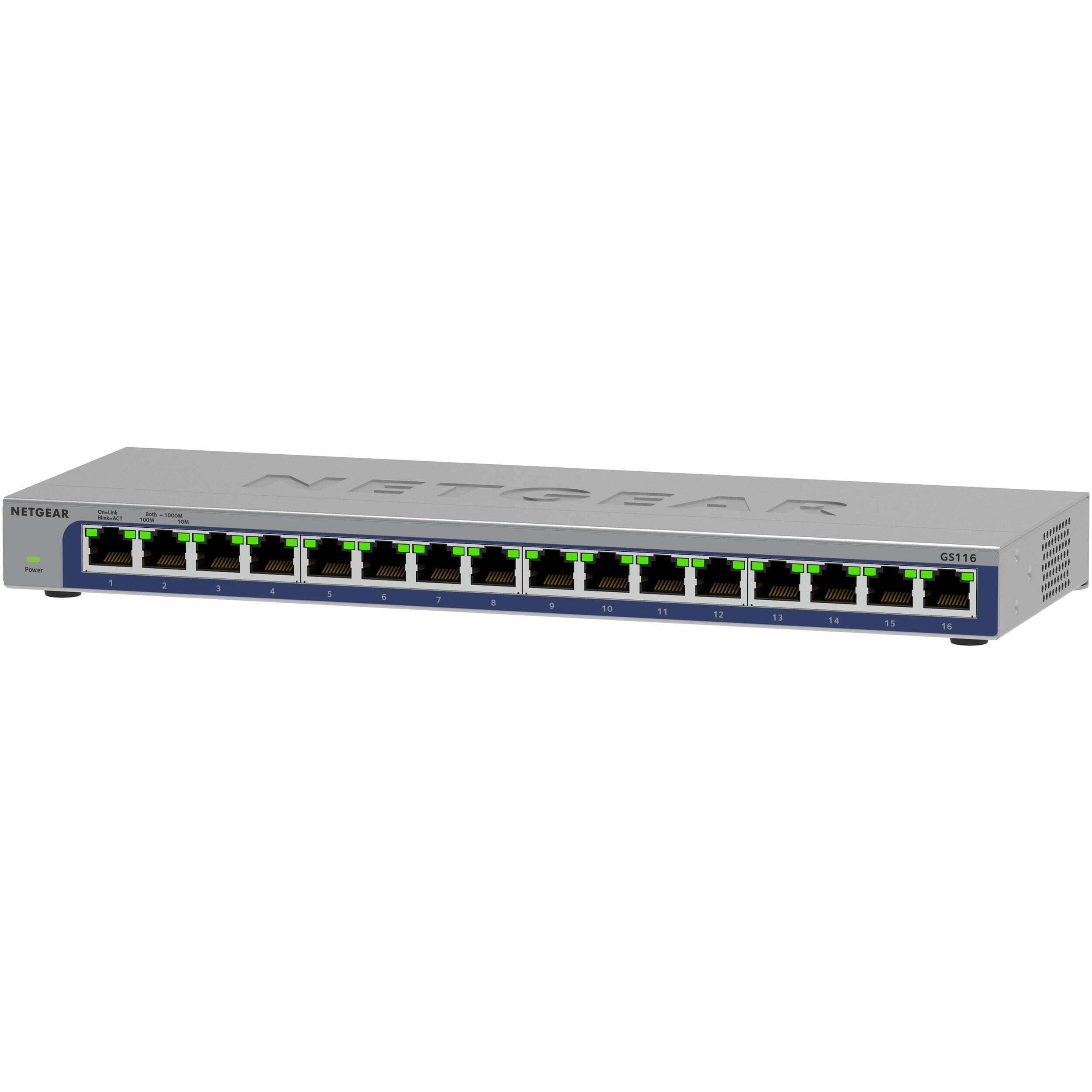 Netgear GS116-300NAS 16-port Gigabit Ethernet unmanaged desktop switch