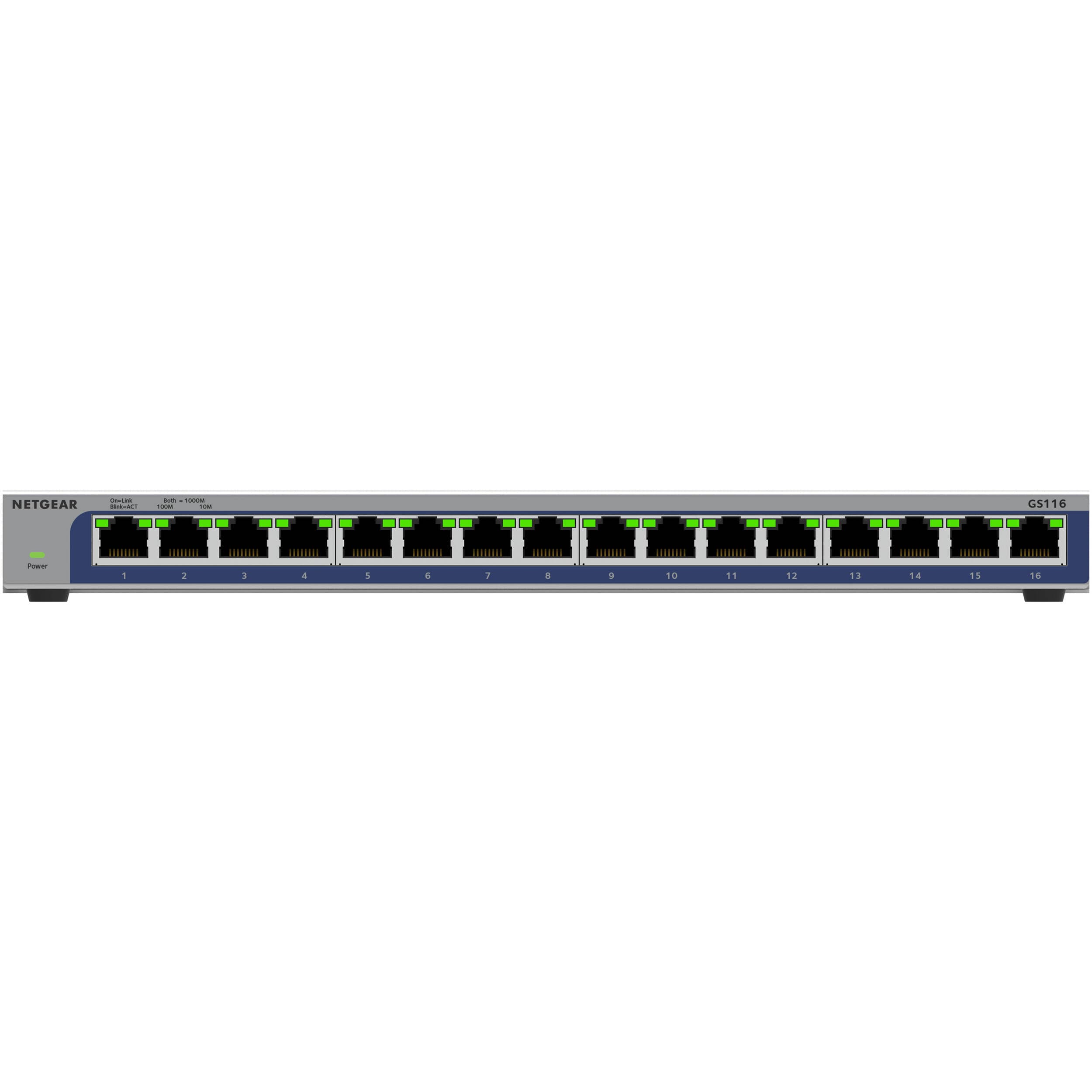 Netgear GS116-300NAS 16-port Gigabit Ethernet unmanaged desktop switch